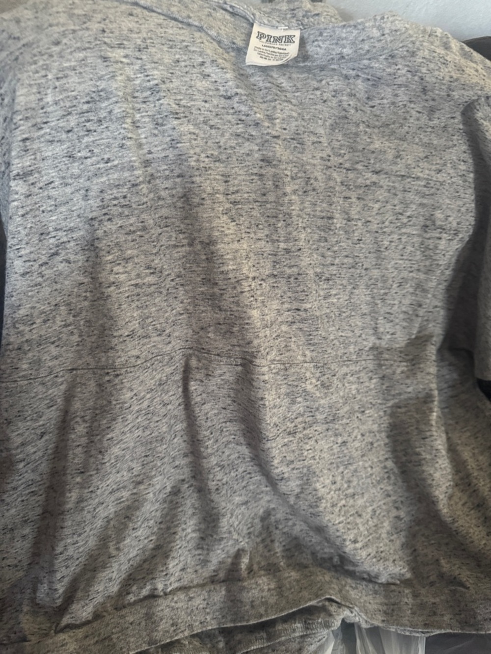 PINK Victoria's Secret Heather Gray Long Sleeve Tee